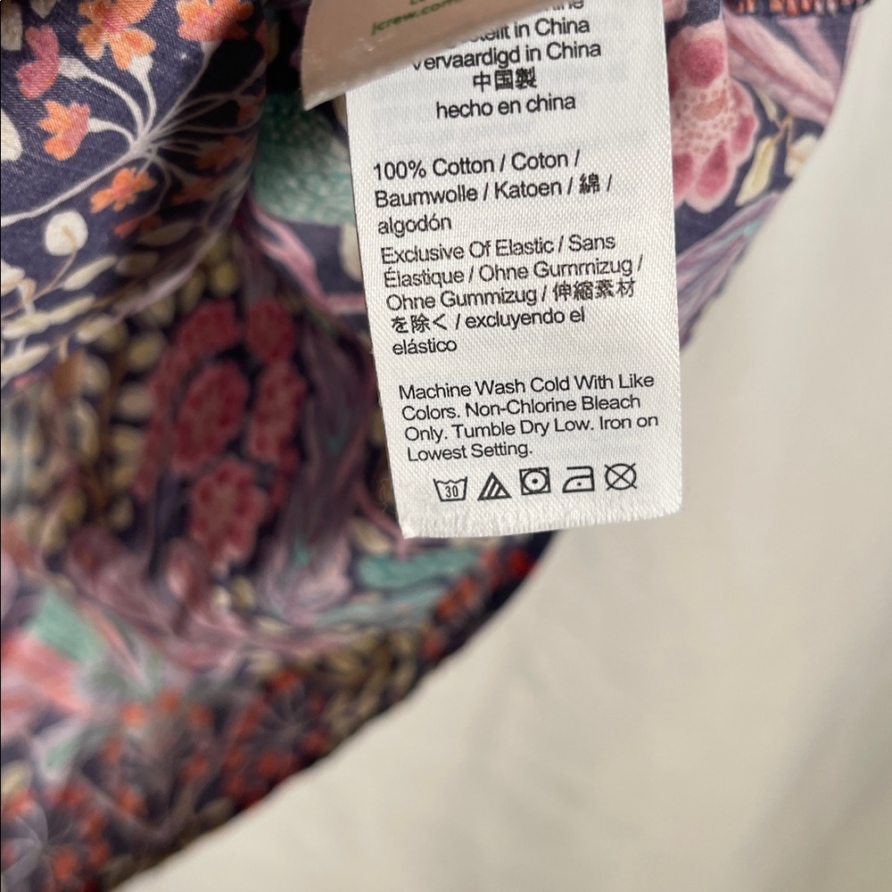 J. Crew Multicolor Floral Print Puff-Sleeve Blouse - Picture 5 of 7